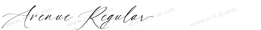 Avenue Regular字体转换